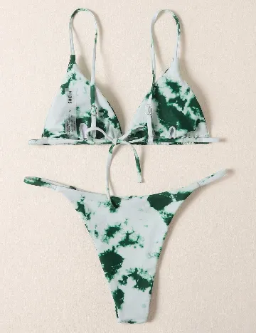 Costum de baie SHEIN, verde