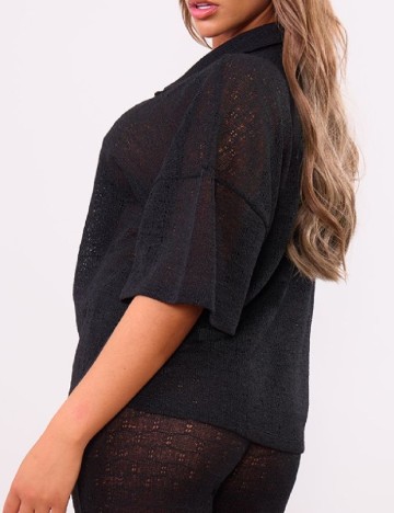 Camasa PRETTYLITTLETHING, negru
