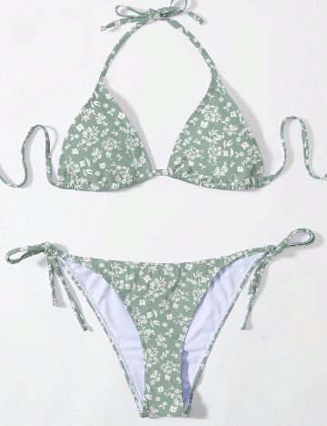 Costum de baie SHEIN, verde