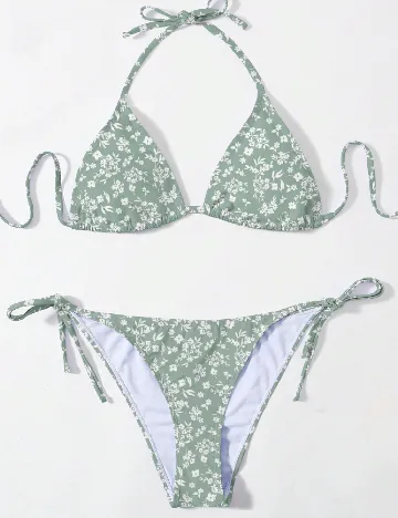 Costum de baie SHEIN, verde