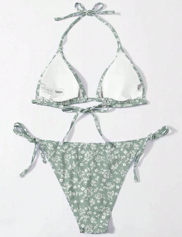 Costum de baie SHEIN, verde