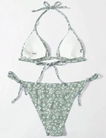 Costum de baie SHEIN, verde