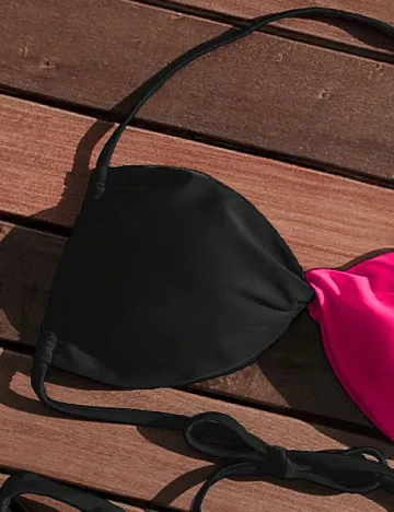 Costum de baie SHEIN, negru/roz