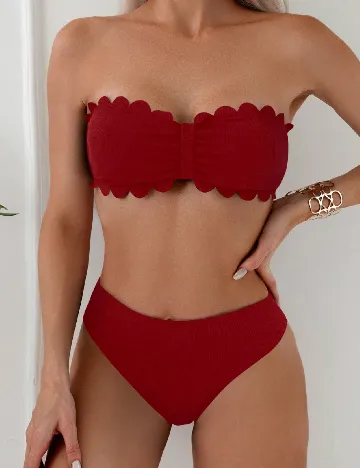 Costum de baie SHEIN, visiniu
