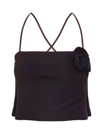 Top PRETTYLITTLETHING, negru