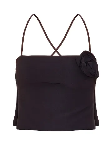Top PRETTYLITTLETHING, negru