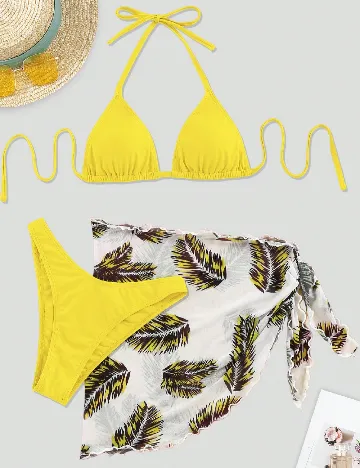 Costum de baie SHEIN, galben
