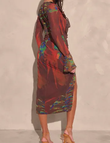 Rochie medie PRETTYLITTLETHING, maro