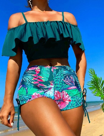 Costum de baie SHEIN, albastru