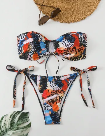 Costum de baie SHEIN CURVE, mix culori