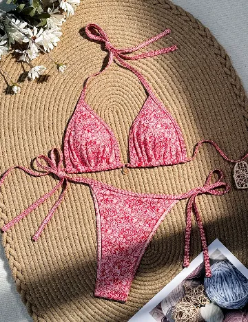 Costum de baie SHEIN, rosu