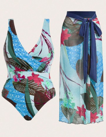 Costum de baie SHEIN CURVE, mix culori