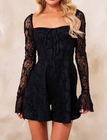 Salopeta PRETTYLITTLETHING, negru