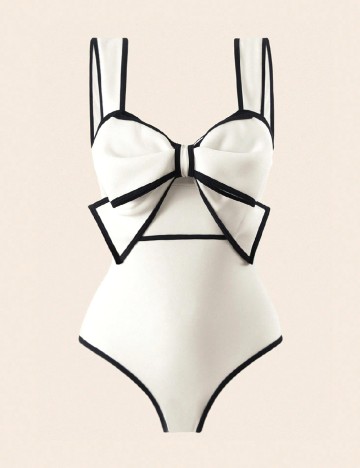Costum de baie SHEIN, bej