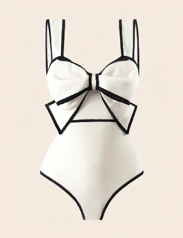 Costum de baie SHEIN, bej