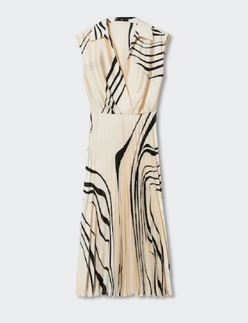Rochie medie Mango, crem