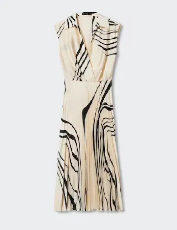 Rochie medie Mango, crem