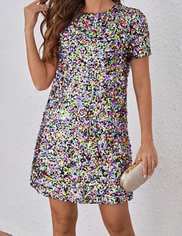 Rochie scurta SHEIN, mix culori