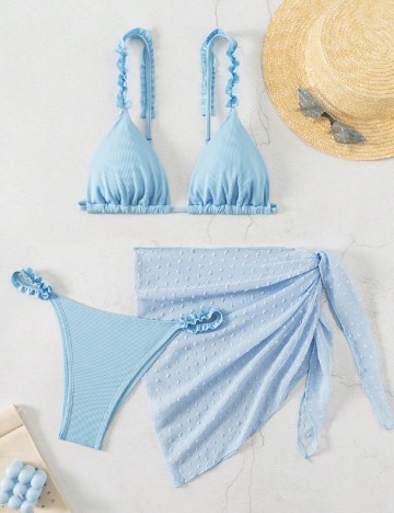Costum de baie SHEIN, albastru