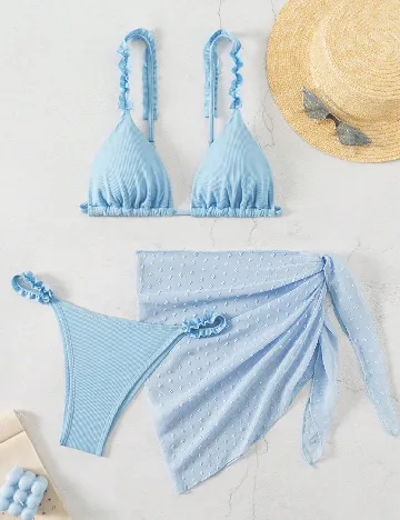 Costum de baie SHEIN, albastru