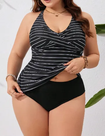 Costum de baie SHEIN CURVE, negru