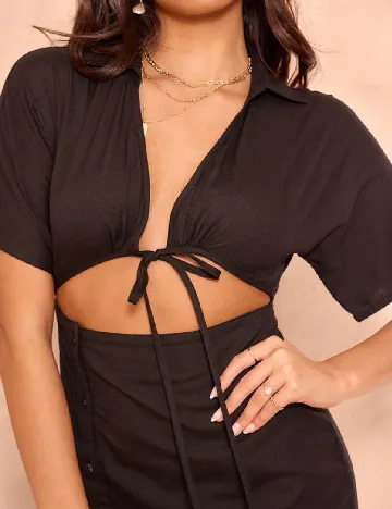 Rochie scurta PRETTYLITTLETHING, negru