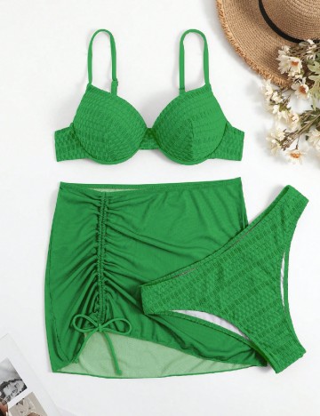 Costum de baie SHEIN, verde