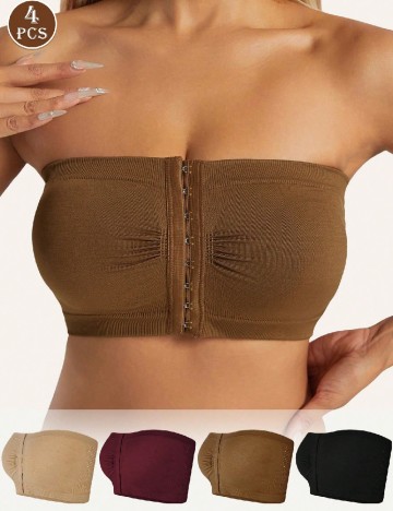 Set bustiere 4 bucati SHEIN, mix culori