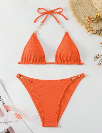Costum de baie SHEIN, portocaliu