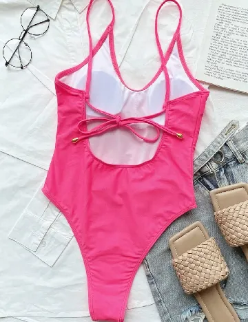 Costum de baie SHEIN, roz