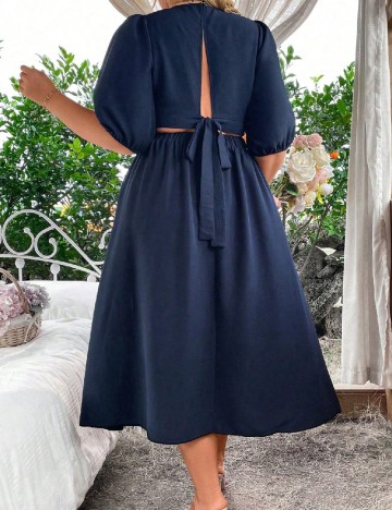 Rochie medie SHEIN CURVE, bleumarin