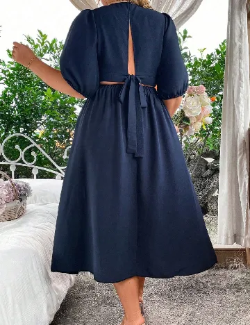 Rochie medie SHEIN CURVE, bleumarin