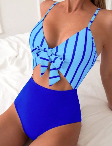 Costum de baie SHEIN, albastru