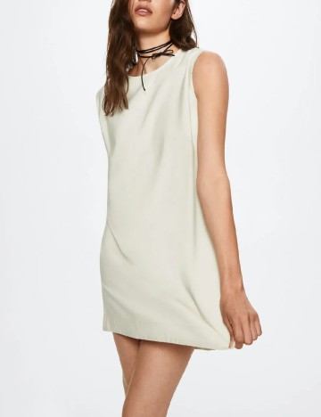Rochie scurta Mango, crem