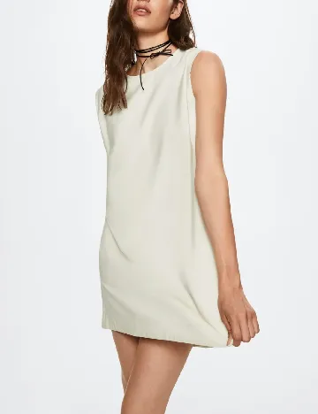 Rochie scurta Mango, crem