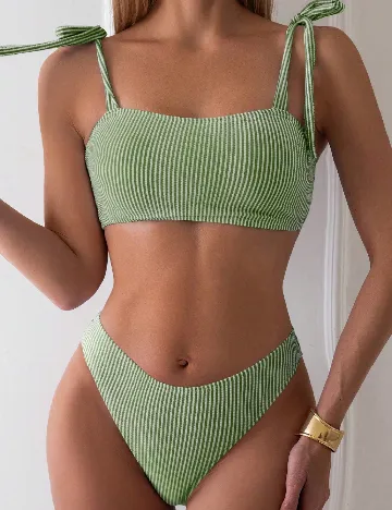 Costum de baie SHEIN, verde