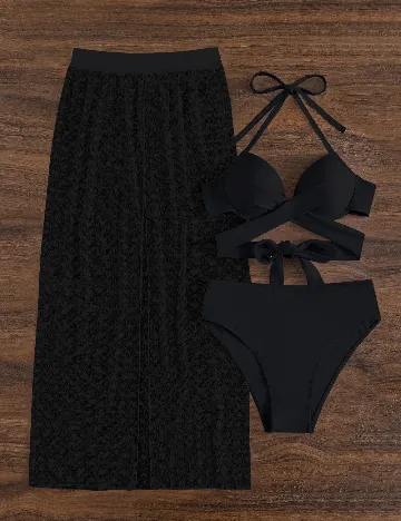 Costum de baie SHEIN, negru