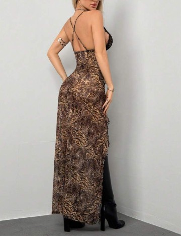 Rochie lunga SHEIN, animal print