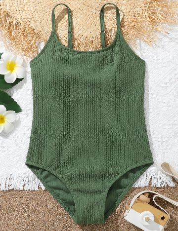Costum de baie Shein Kids, verde