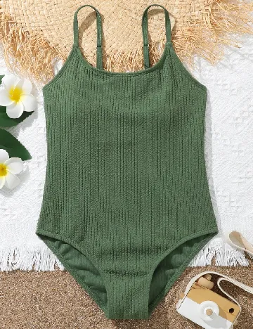Costum de baie Shein Kids, verde Verde