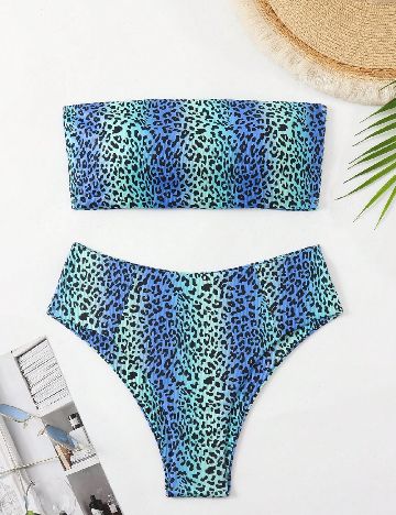 Costum de baie SHEIN, albastru