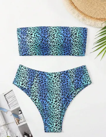 Costum de baie SHEIN, albastru
