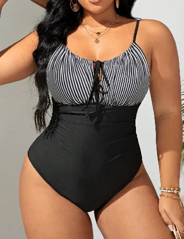 Costum de baie SHEIN CURVE, negru