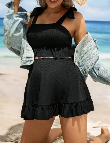 Costum de baie SHEIN Maternity, negru