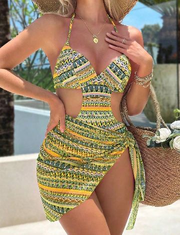 Costum de baie SHEIN, mix culori