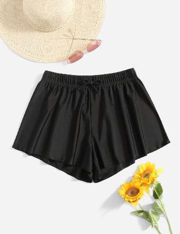 Pantaloni scurti de baie SHEIN CURVE, negru