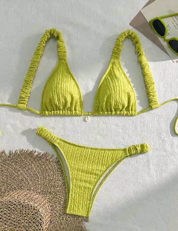 Costum de baie SHEIN, verde
