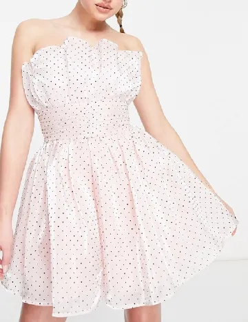Rochie scurta Reclaimed Vintage, roz