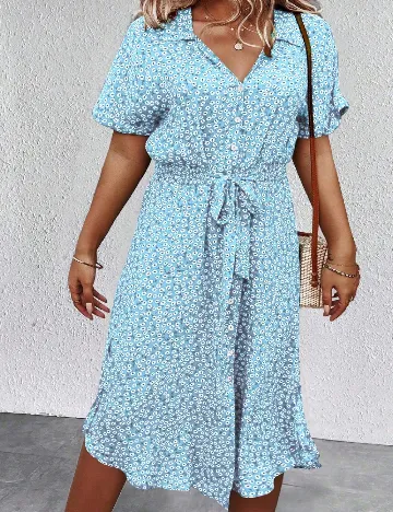 Rochie medie SHEIN CURVE, bleu