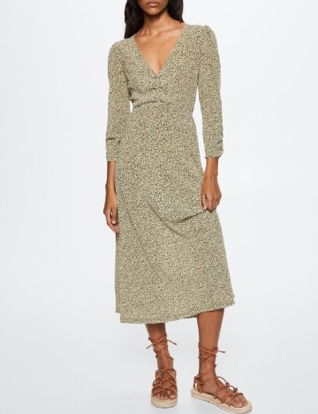 Rochie medie Mango, verde